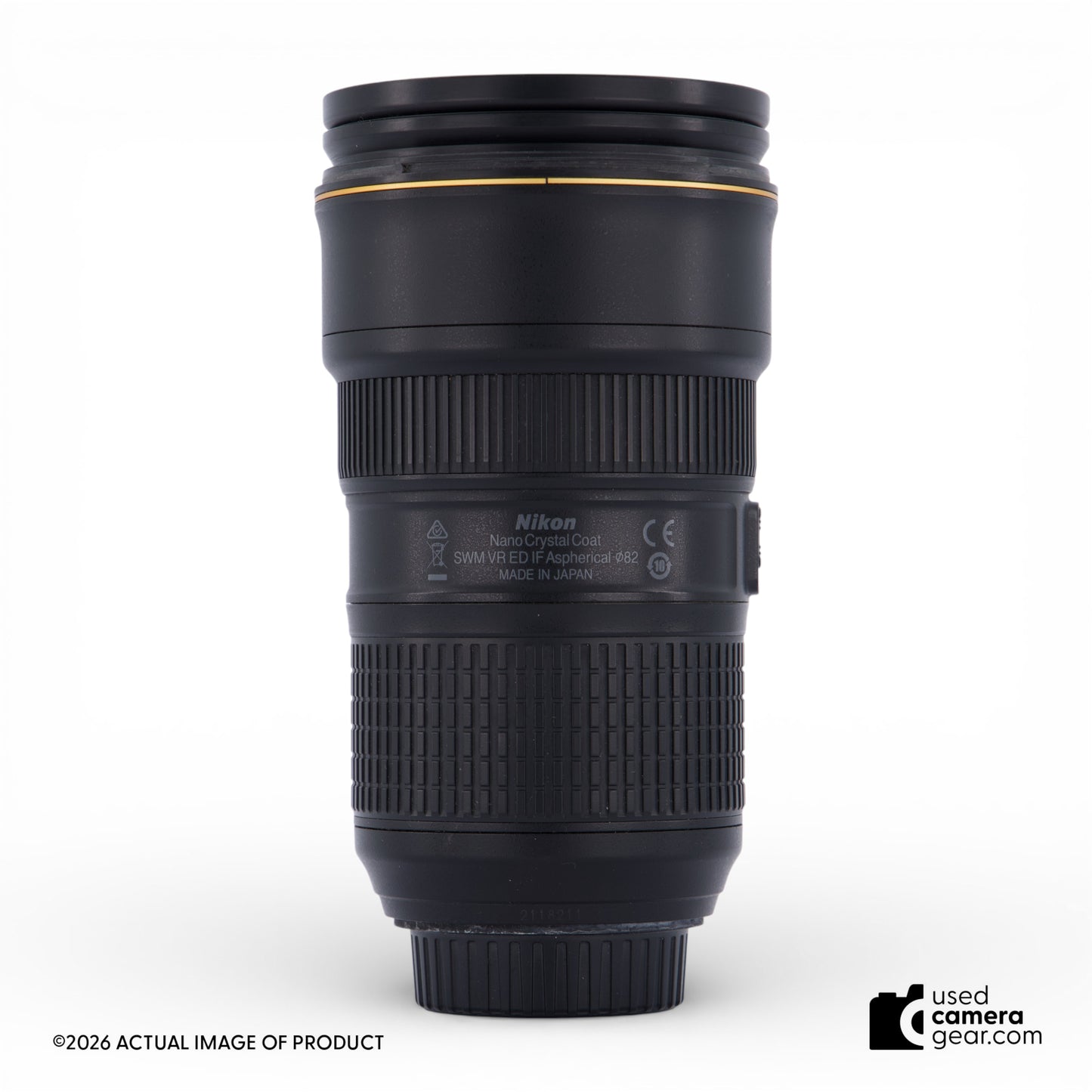 Nikon AF-S NIKKOR 24-70mm f/2.8 E ED VR Autofocus IF Lens (#211) *USED*