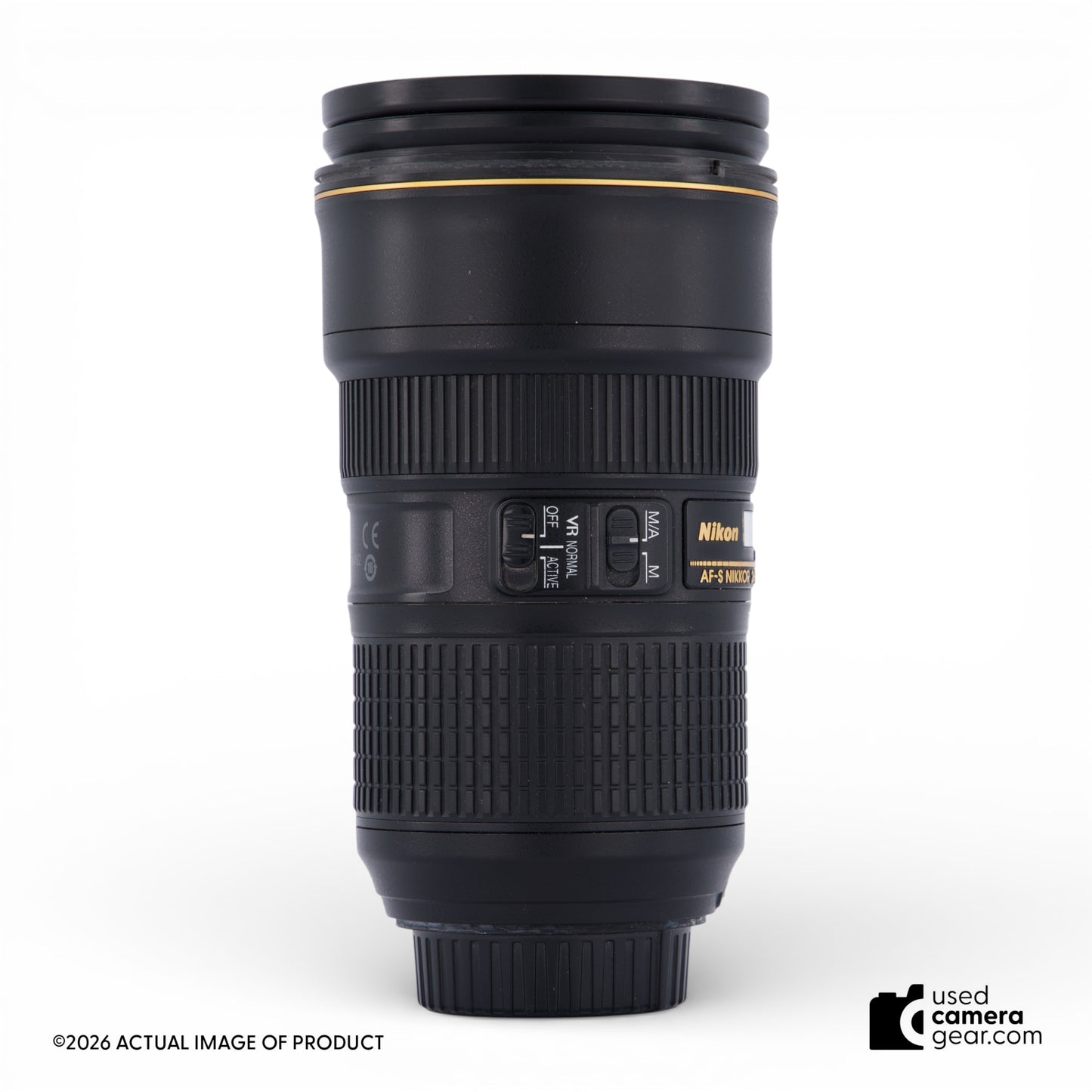 Nikon AF-S NIKKOR 24-70mm f/2.8 E ED VR Autofocus IF Lens (#211) *USED*