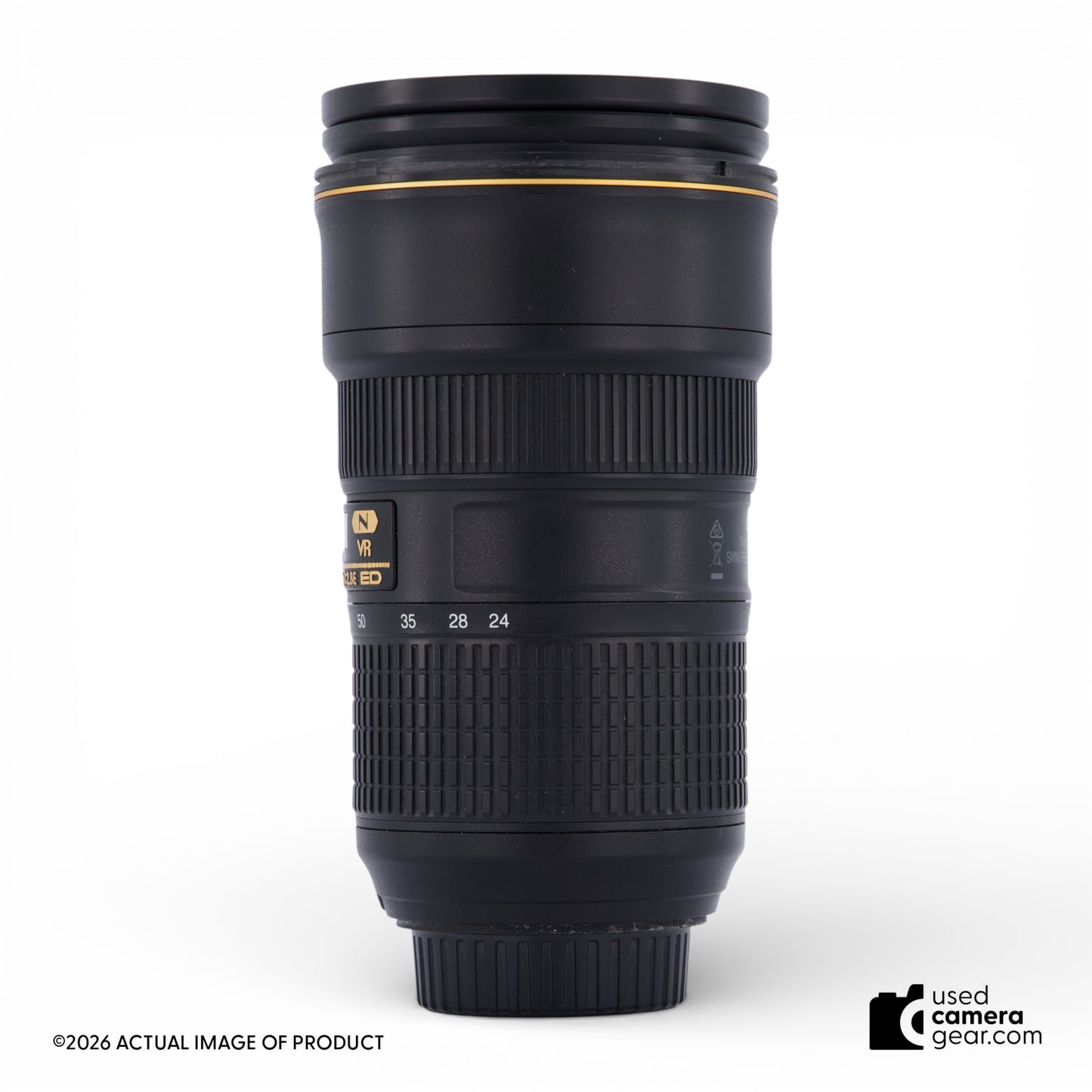 Nikon AF-S NIKKOR 24-70mm f/2.8 E ED VR Autofocus IF Lens (#211) *USED*