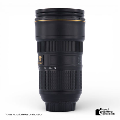 Nikon AF-S NIKKOR 24-70mm f/2.8 E ED VR Autofocus IF Lens (#211) *USED*