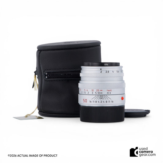 Leica 50mm Summicron-M f/2 V5 Silver (#235) *USED*