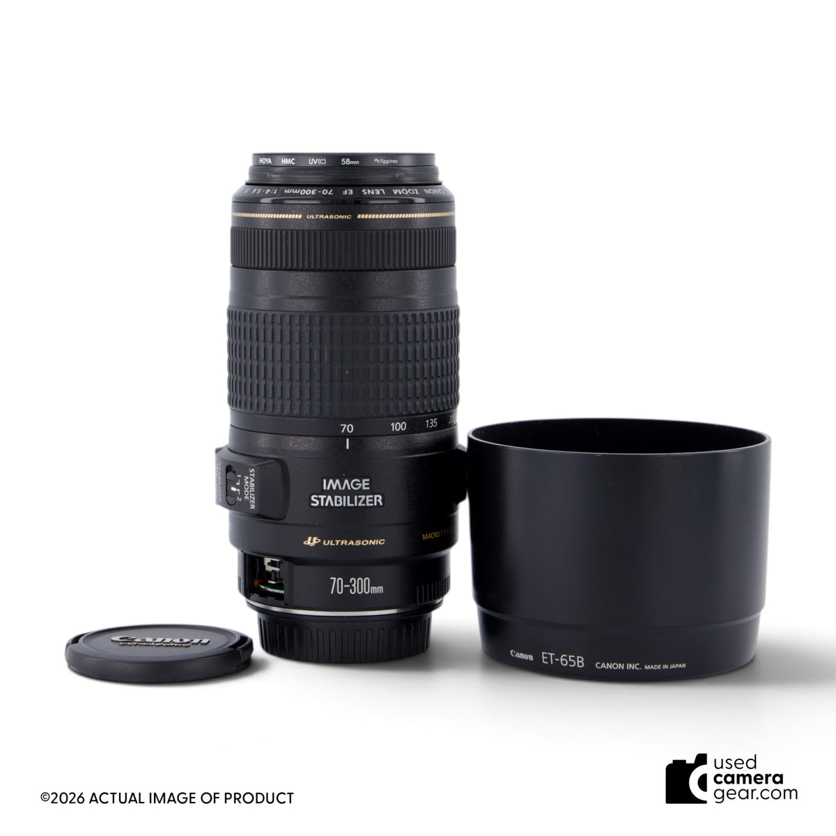Canon 70-300mm f/4-5.6 IS USM Lens *FOR PARTS* (#144) *USED*