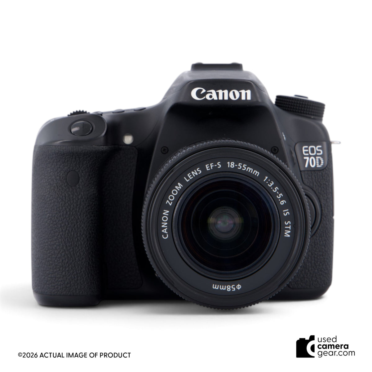 Canon EOS 70D DSLR Camera with 18-55mm STM f/3.5-5.6 Lens & Extras (#207) *USED*