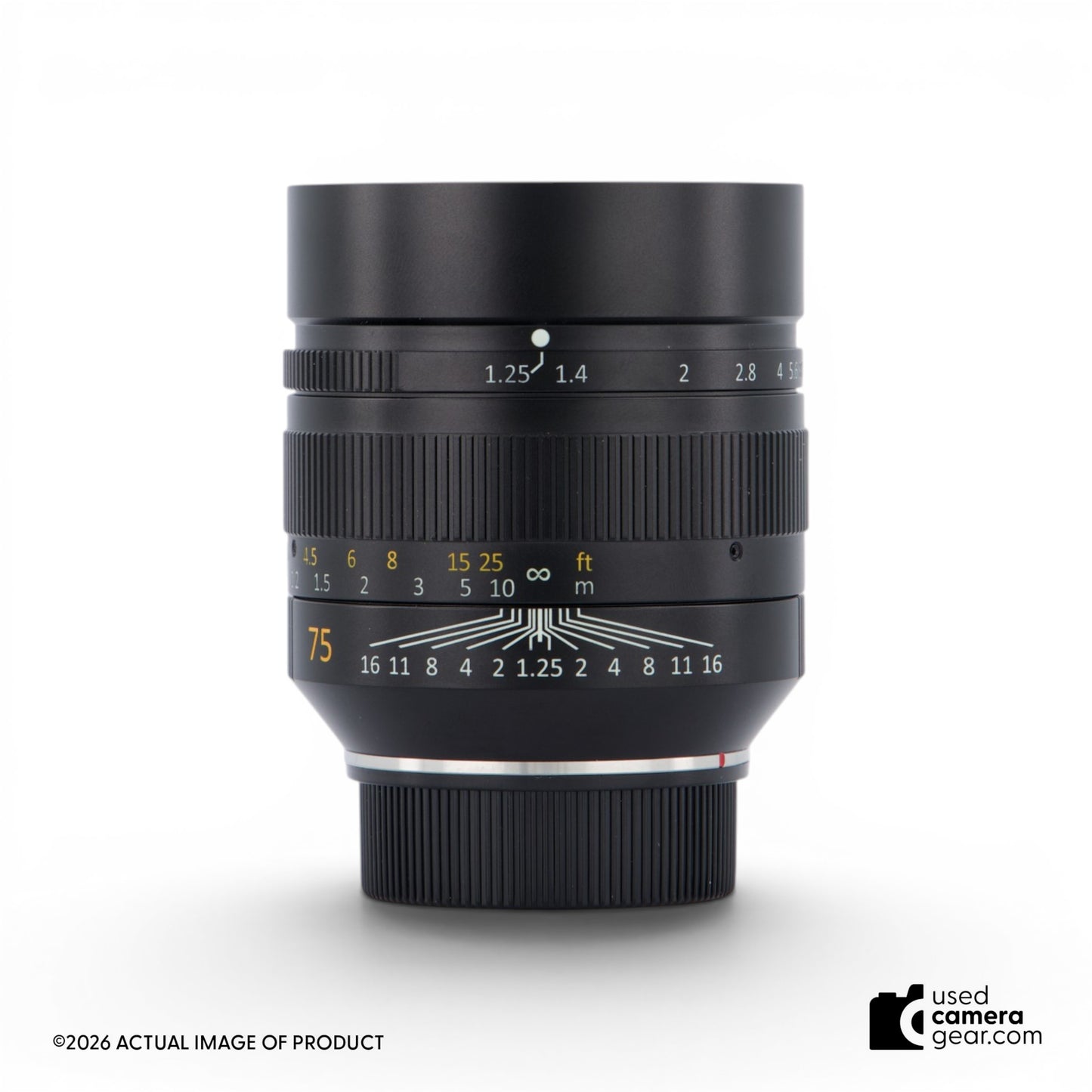 7Artisans 75mm f1.25 II for Leica M (#979) *USED*