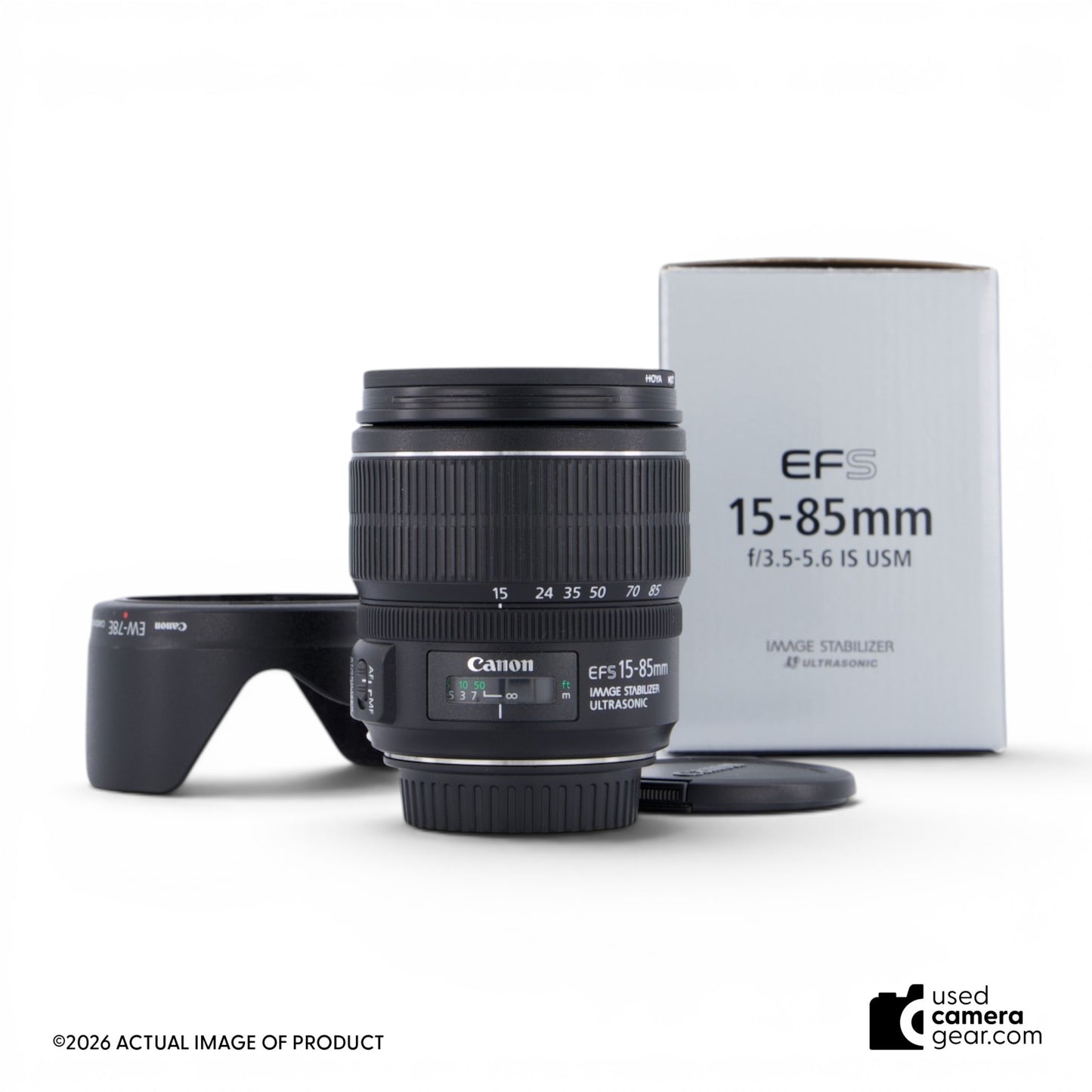 Canon EF-S 15-85mm f3.5-5.6 IS USM Lens (#179) *USED*