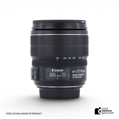 Canon EF-S 15-85mm f3.5-5.6 IS USM Lens (#179) *USED*