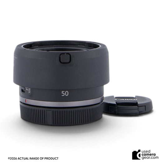 Canon RF 50mm F1.8 STM Lens w/ ES-65B Hood (#257) *USED*