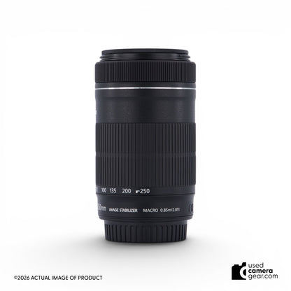 Canon EF-S 55-250mm f/4-5.6 IS STM Telephoto Zoom Lens (#019) *USED*