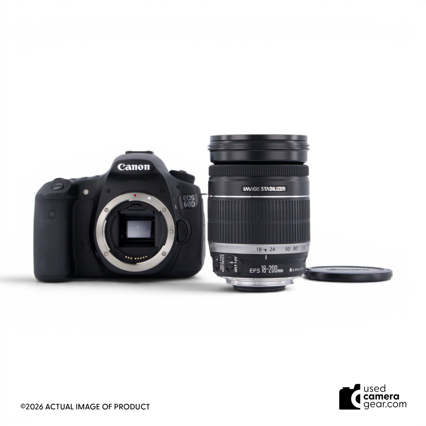 Canon EOS 60D DSLR Body with EF-S 18-200mm f/3.5-5.6 IS Lens (#246) *USED*