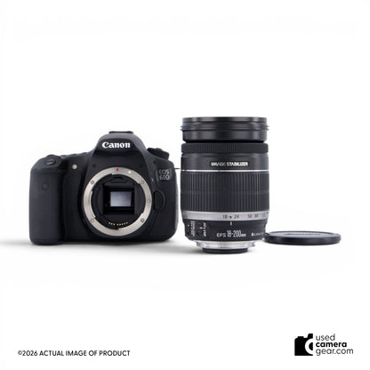 Canon EOS 60D DSLR Body with EF-S 18-200mm f/3.5-5.6 IS Lens (#246) *USED*