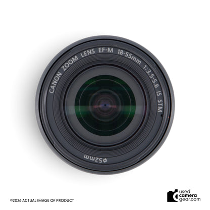 Canon EOS M3 Mirrorless Camera with EF-M 18-55mm f/3.5-5.6 IS STM Lens & EVF-DC1 (#604) (#095) *USED*