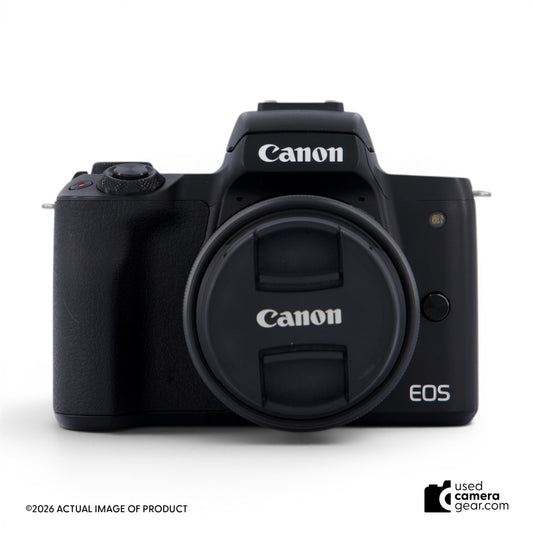 Canon EOS M50 Mark II w/15-45mm IS STM Kit (Graphite) Kit (#486) *USED*