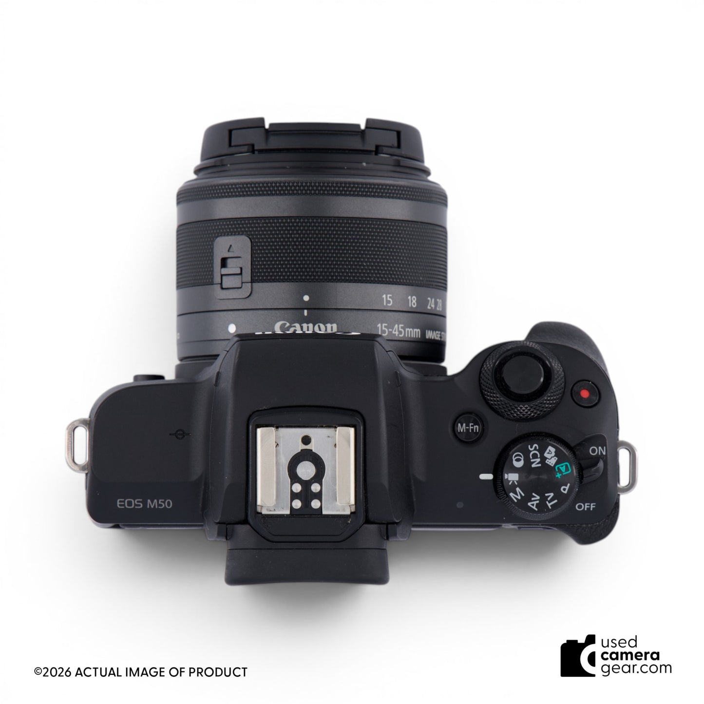 Canon EOS M50 Mark II w/15-45mm IS STM Kit (Graphite) Kit (#486) *USED*