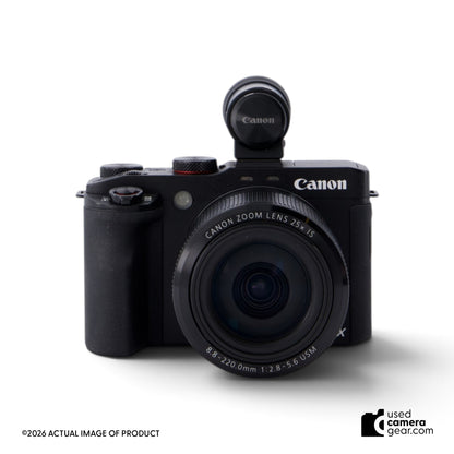 Canon Powershot G3X Digital Camera w/ EVF-DC2 (#007) *USED*