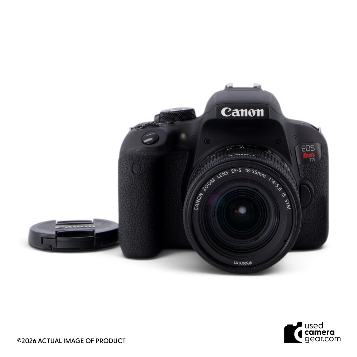 Canon EOS Rebel T7i DSLR w/EF-S 18-55mm f/4-5.6 IS STM Lens (#845) *USED*