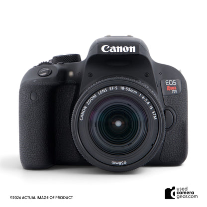 Canon EOS Rebel T7i DSLR w/EF-S 18-55mm f/4-5.6 IS STM Lens (#845) *USED*