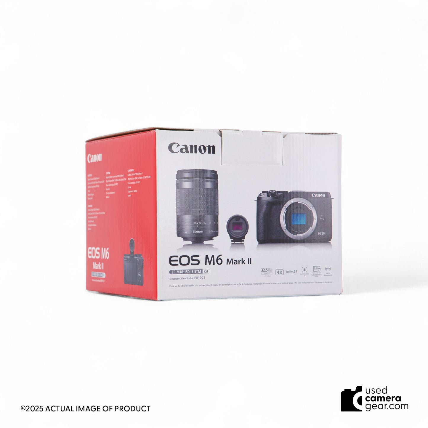 Canon EOS M6 Mark II Mirrorless Camera with EF-M 18-150mm IS STM Lens and EVF (Black) (#805) *USED*