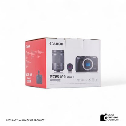 Canon EOS M6 Mark II Mirrorless Camera with EF-M 18-150mm IS STM Lens and EVF (Black) (#805) *USED*
