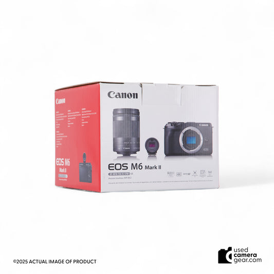 Canon EOS M6 Mark II Mirrorless Camera with EF-M 18-150mm IS STM Lens and EVF (Black) (#805) *USED*