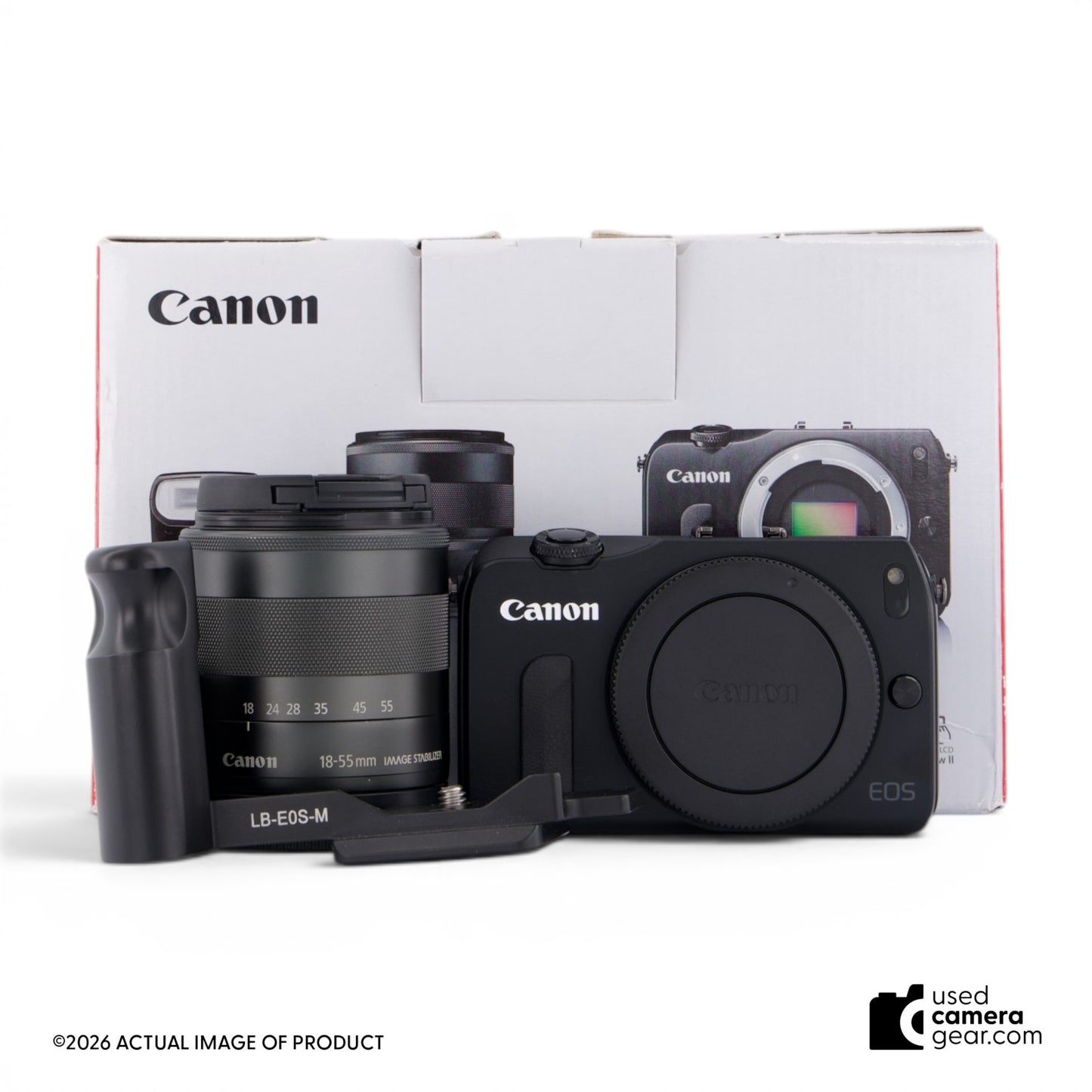 Canon EOS M Camera w/EF-M 18-55 f/3.5-5.6 IS STM Black (#837) *USED*