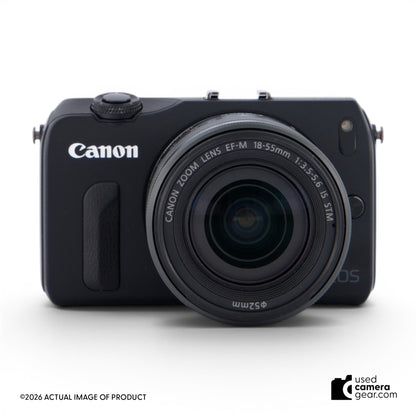 Canon EOS M Camera w/EF-M 18-55 f/3.5-5.6 IS STM Black (#837) *USED*