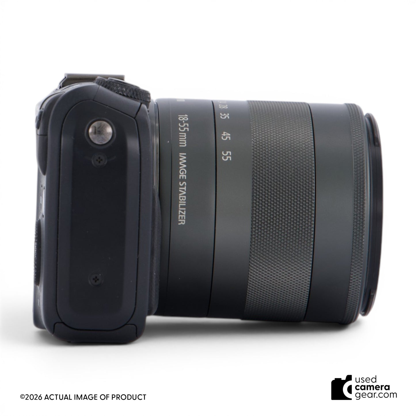 Canon EOS M Camera w/EF-M 18-55 f/3.5-5.6 IS STM Black (#837) *USED*