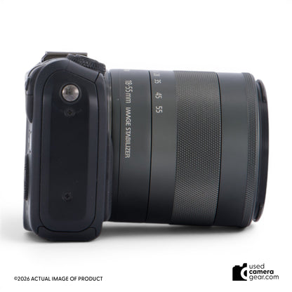 Canon EOS M Camera w/EF-M 18-55 f/3.5-5.6 IS STM Black (#837) *USED*