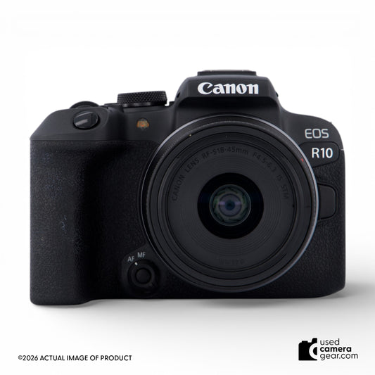 Canon EOS R10 Mirrorless Camera with RF-S 18-45mm F4.5-6.3 IS STM Lens *USED*