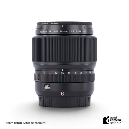 Fujifilm GF 80mm f1.7 R WR Lens (#398) *USED*