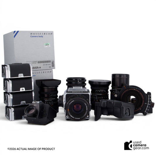 Hasselblad 503CW Professional Kit / 4 lenses, backs, extras, etc (#761) *USED*