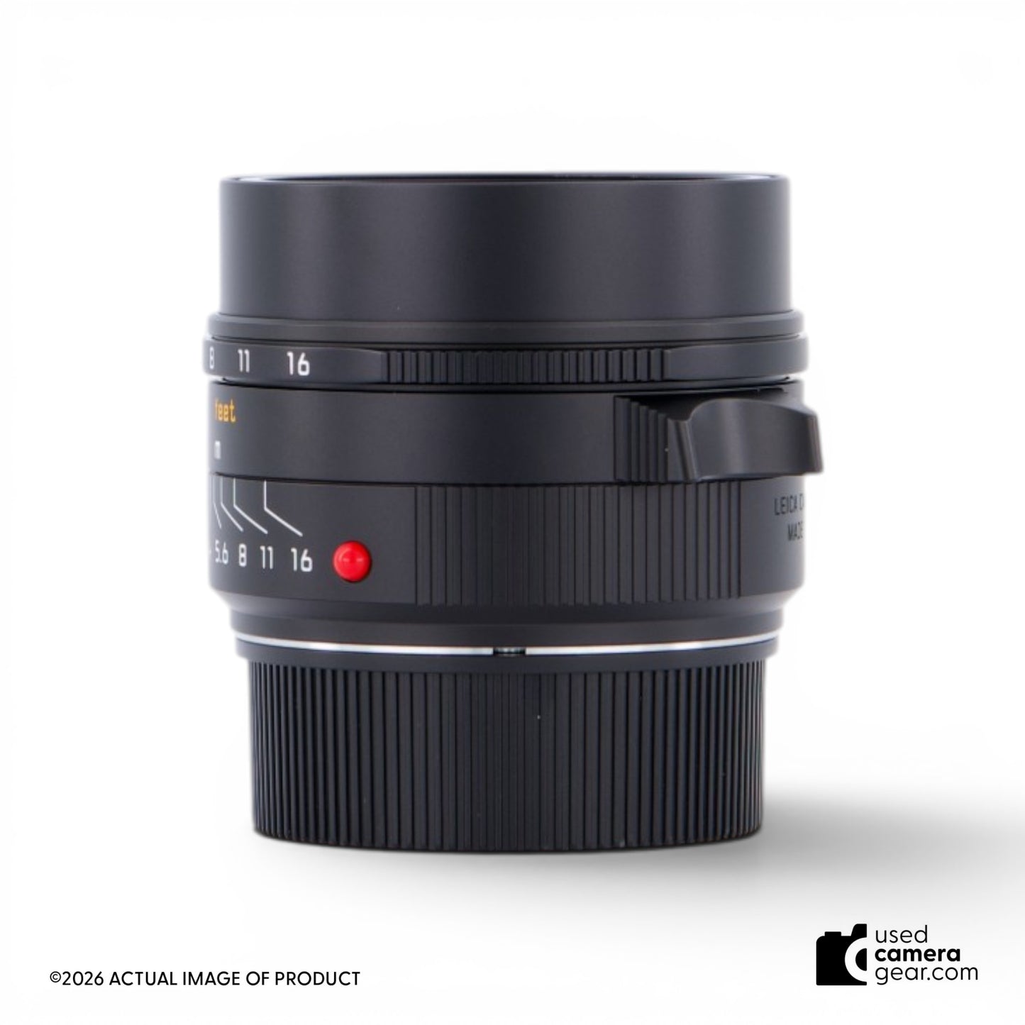 Leica 28mm f/2 Summicron-M ASPH Lens (Black Anodized) 11618 (#264) *USED*