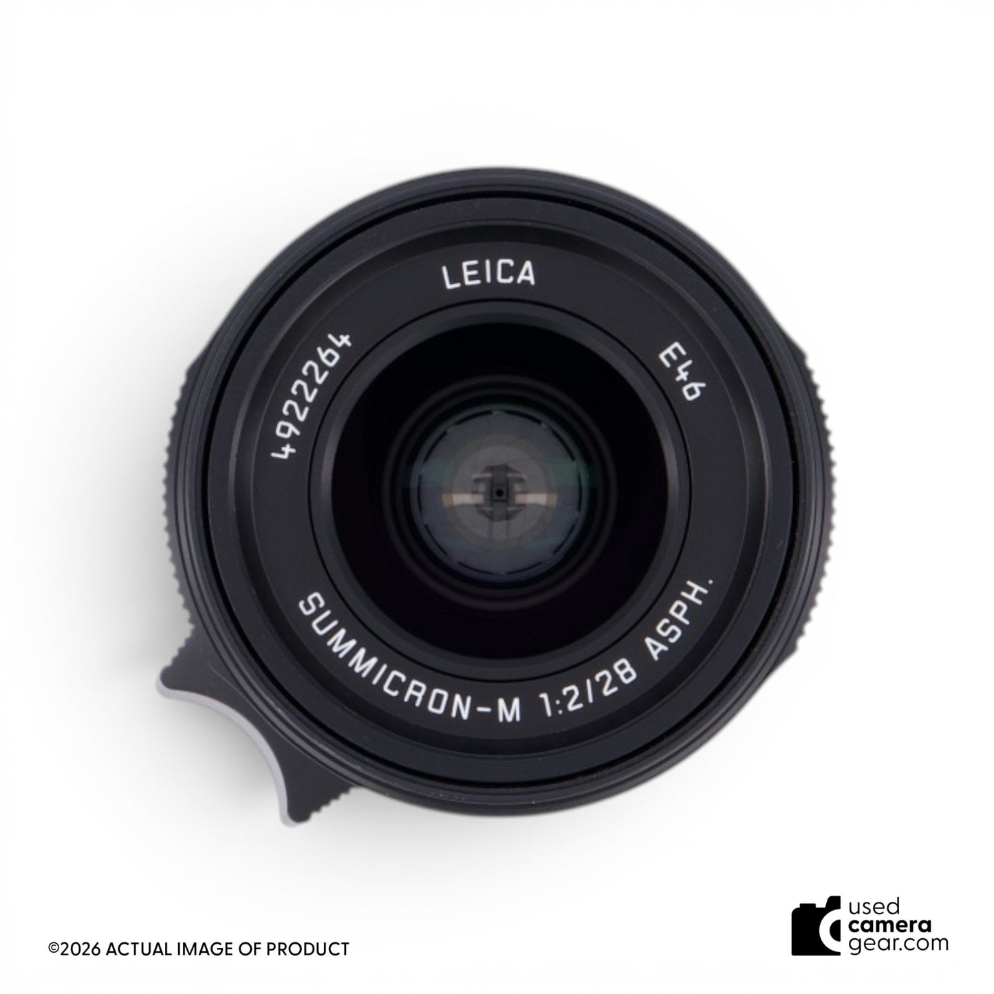 Leica 28mm f/2 Summicron-M ASPH Lens (Black Anodized) 11618 (#264) *USED*