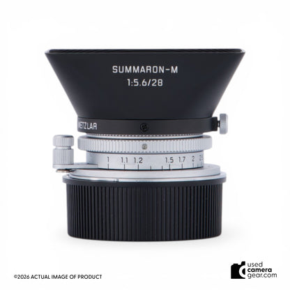 Leica 28mm f/5.6 Summaron-M ASPH Lens (Silver) (#760) *USED*