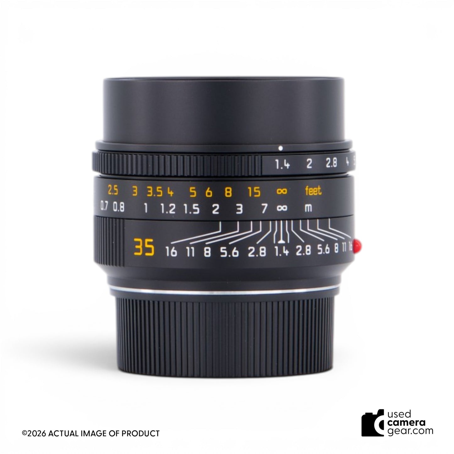 Leica 35mm f/1.4 Summilux-M ASPH Lens (Black) 11726 (#423) *USED*