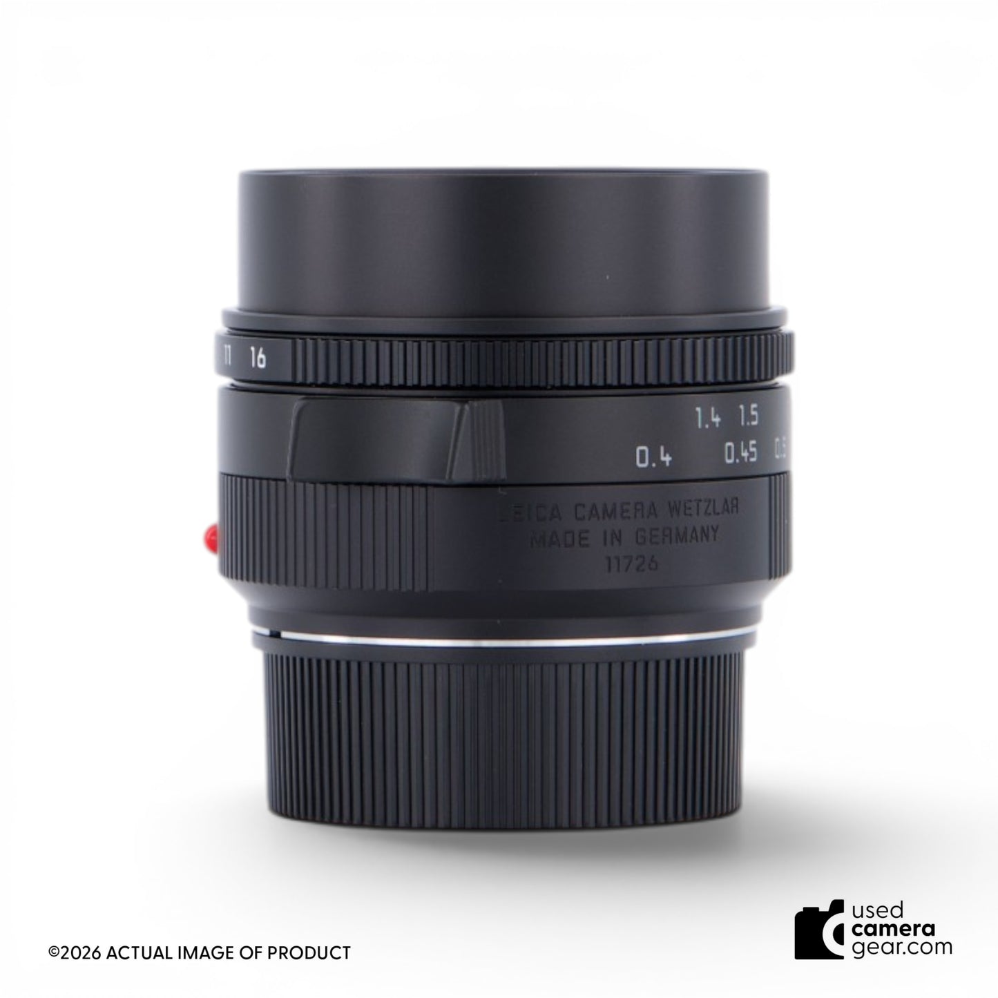 Leica 35mm f/1.4 Summilux-M ASPH Lens (Black) 11726 (#423) *USED*