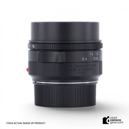 Leica 35mm f/1.4 Summilux-M ASPH Lens (Black) 11726 (#423) *USED*