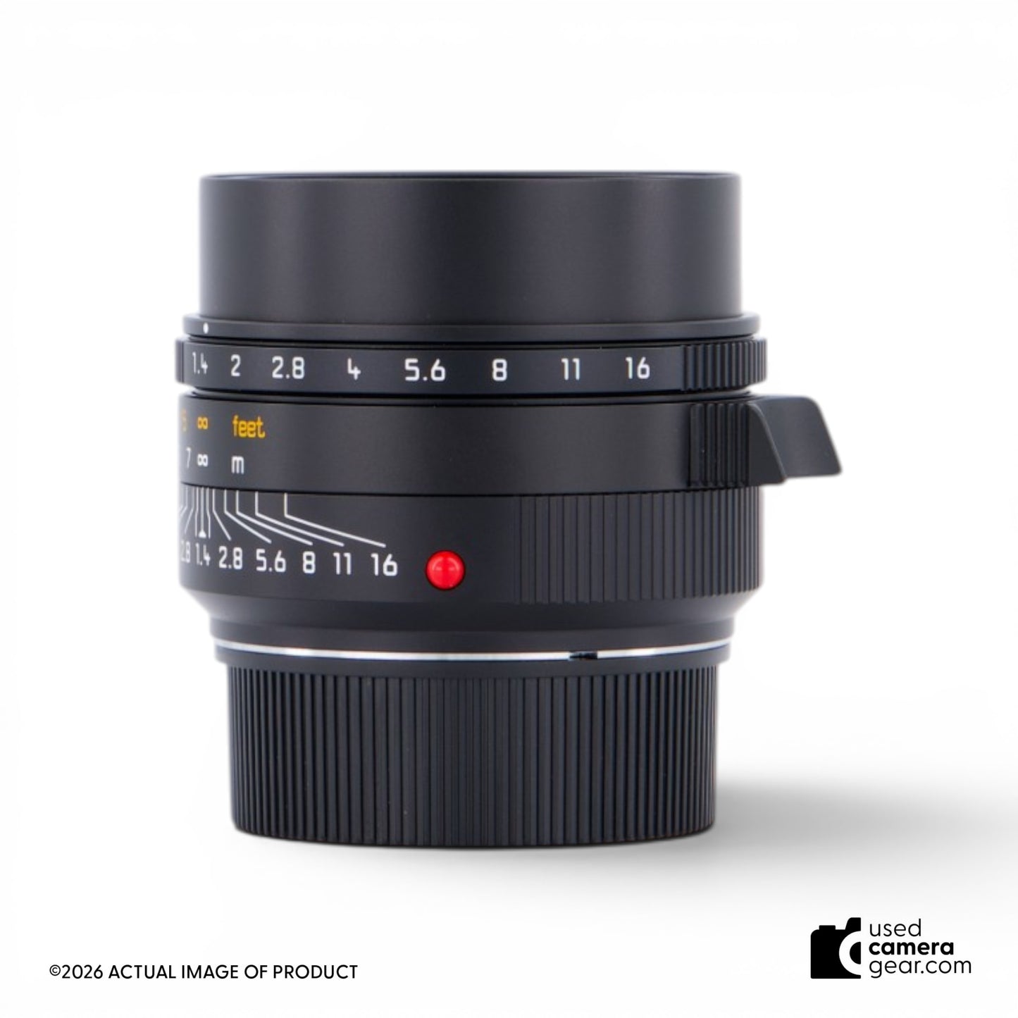 Leica 35mm f/1.4 Summilux-M ASPH Lens (Black) 11726 (#423) *USED*