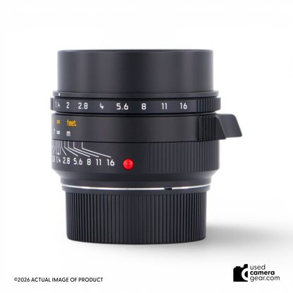 Leica 35mm f/1.4 Summilux-M ASPH Lens (Black) 11726 (#423) *USED*