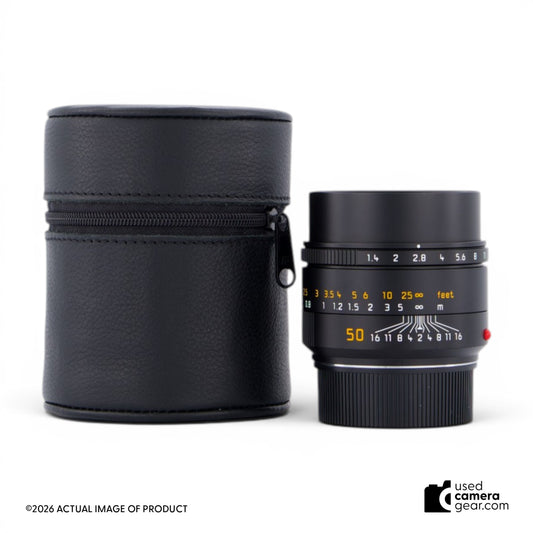 Leica 50mm f/1.4 Summilux-M ASPH Lens (Black) 11728 (#528) *USED*
