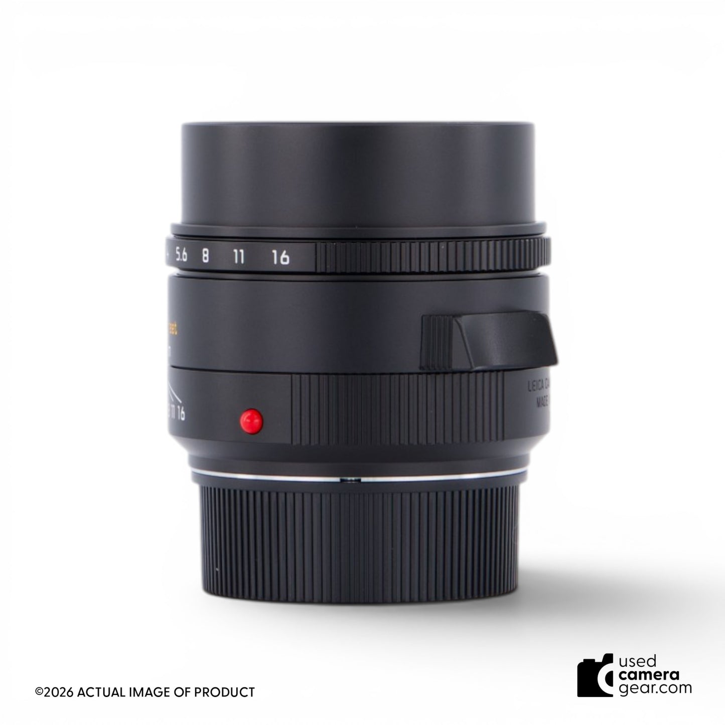 Leica 50mm f/1.4 Summilux-M ASPH Lens (Black) 11728 (#528) *USED*