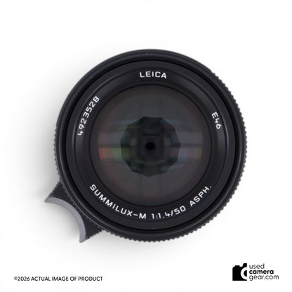 Leica 50mm f/1.4 Summilux-M ASPH Lens (Black) 11728 (#528) *USED*