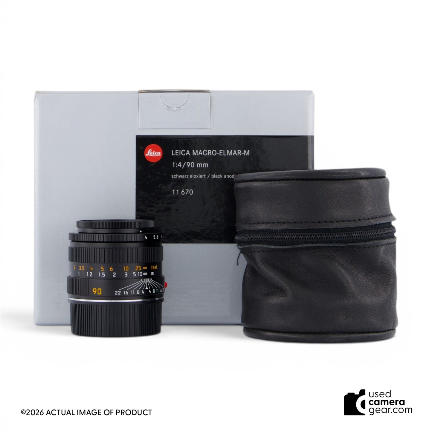 Leica 90mm f/4 Macro-Elmar-M Lens 11670 (#392) *USED*
