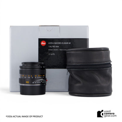 Leica 90mm f/4 Macro-Elmar-M Lens 11670 (#392) *USED*