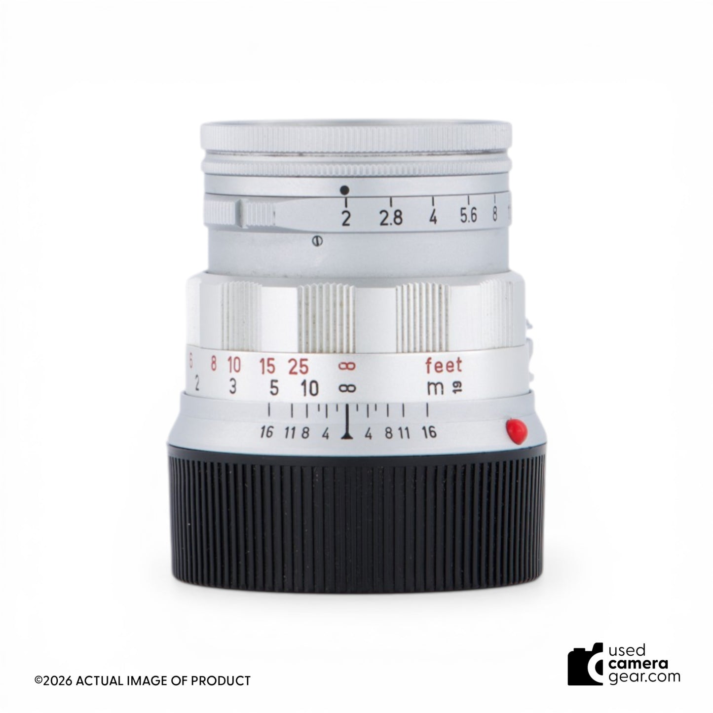 Leica Summicron M 50mm f/2 "Rigid" Lens #11818 Tested (#509) *USED*"