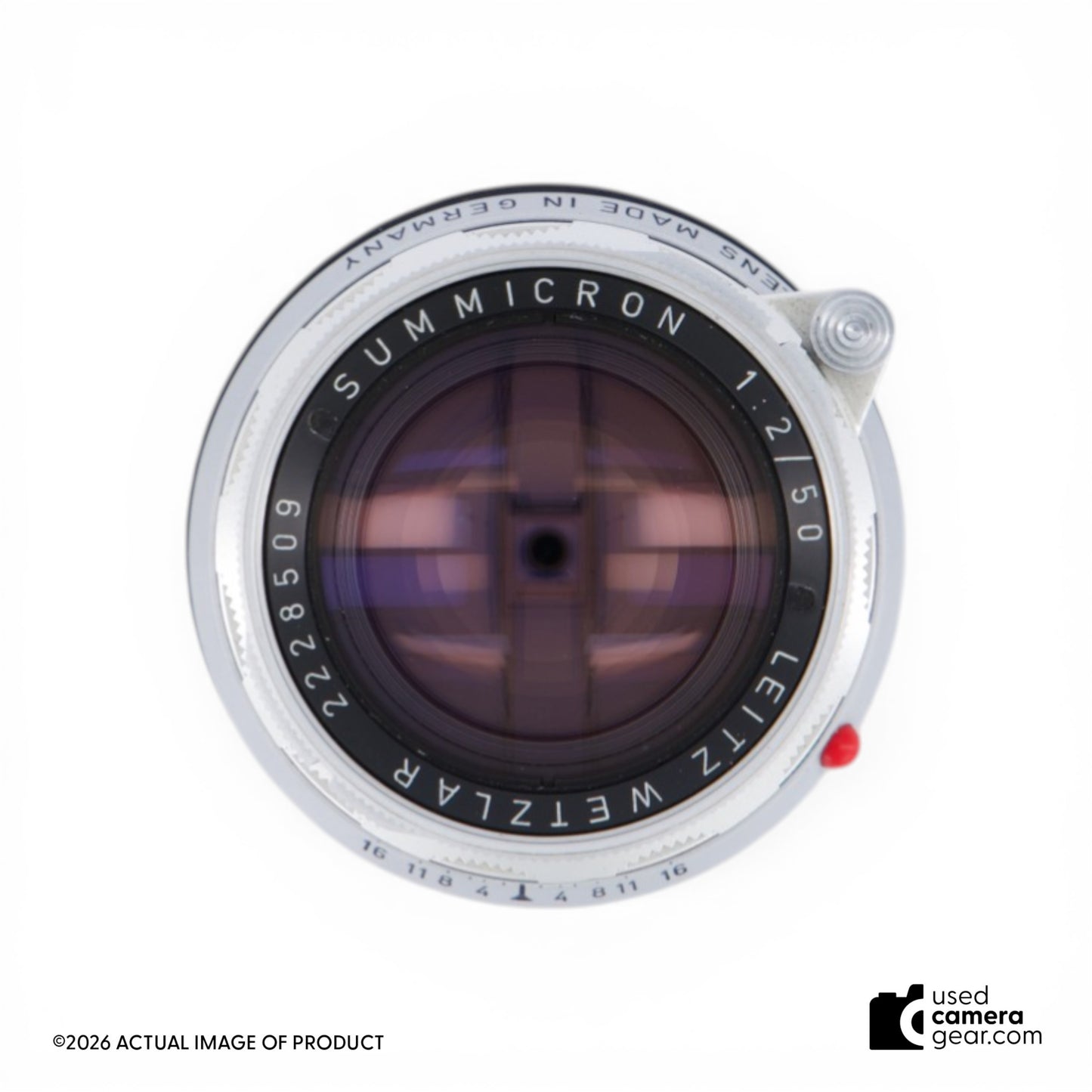 Leica Summicron M 50mm f/2 "Rigid" Lens #11818 Tested (#509) *USED*"