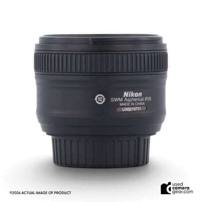Nikon AF-S 50mm f/1.8G Lens (#751) *USED*