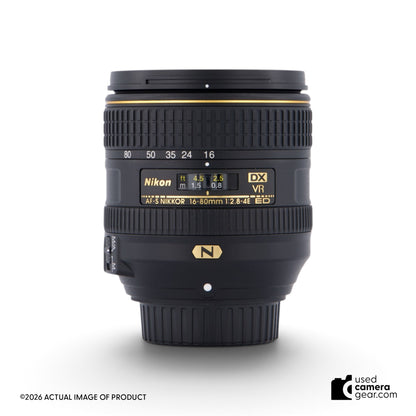 Nikon 16-80mm f/2.8-4E ED AF-S DX VR Lens (#829) *USED*