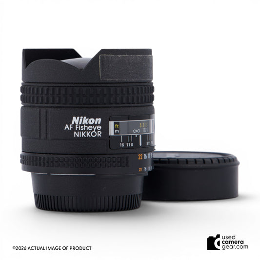 Nikon 16mm f/2.8D AF Nikkor Fisheye Lens w/Filters (#428) *USED*