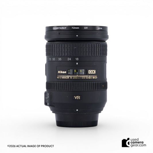 Nikon 18-200mm f/3.5-5.6G ED AF-S DX VR II Lens (#175) *USED*