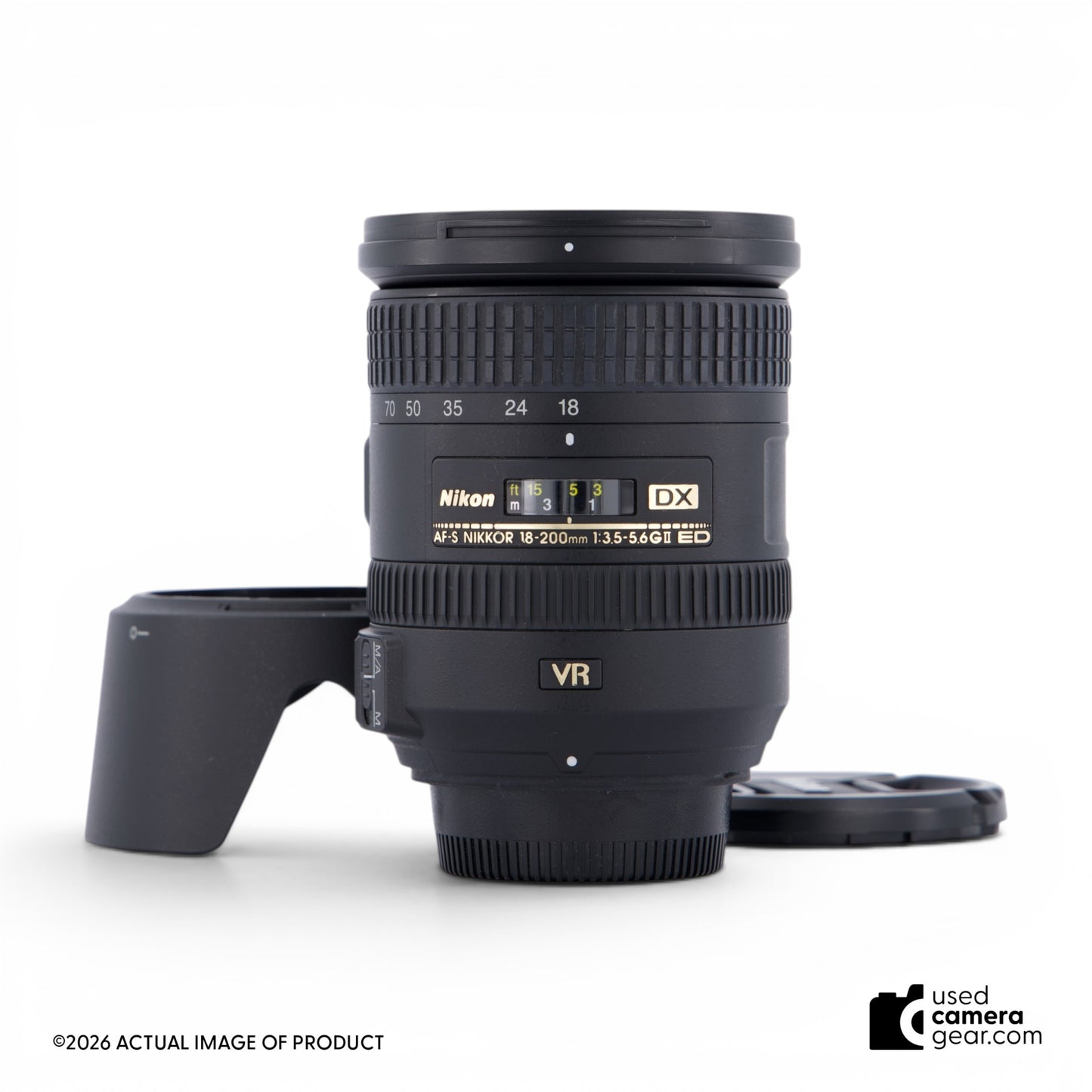 Nikon 18-200mm f/3.5-5.6G ED AF-S DX VR II Lens (#345) *USED*